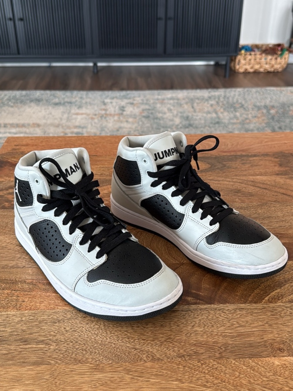 Jordan High-Top Sneakers - Black & White